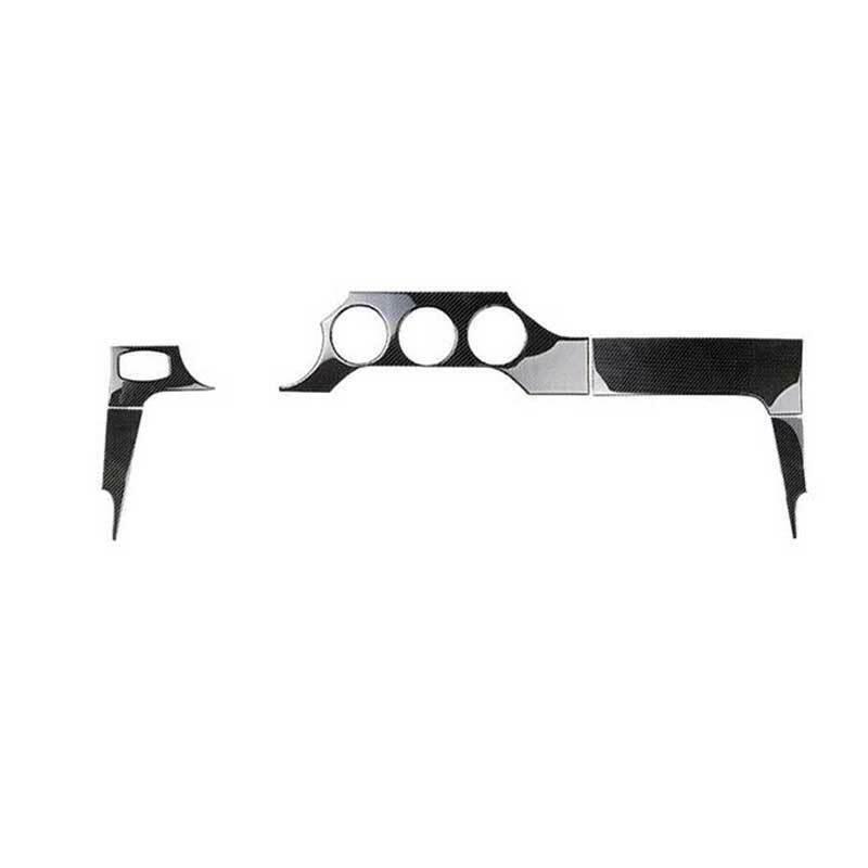 for Ford for Mustang 2015-2022 Carbon Fiber Central Console Instrument Panel 5PCS