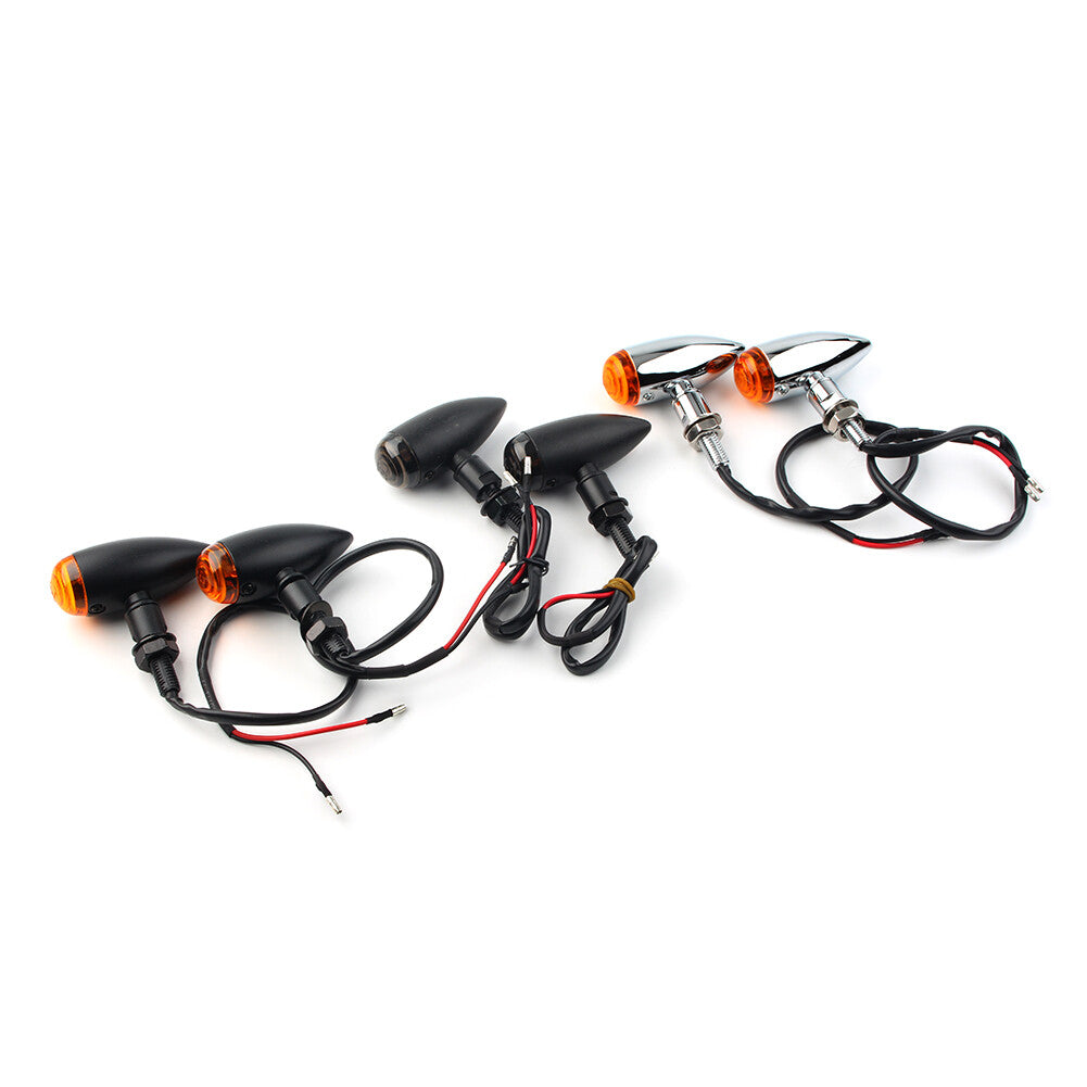 3-color LED for Mini Motorcycle Turn Signal Lights Cruiser Chopper Custom