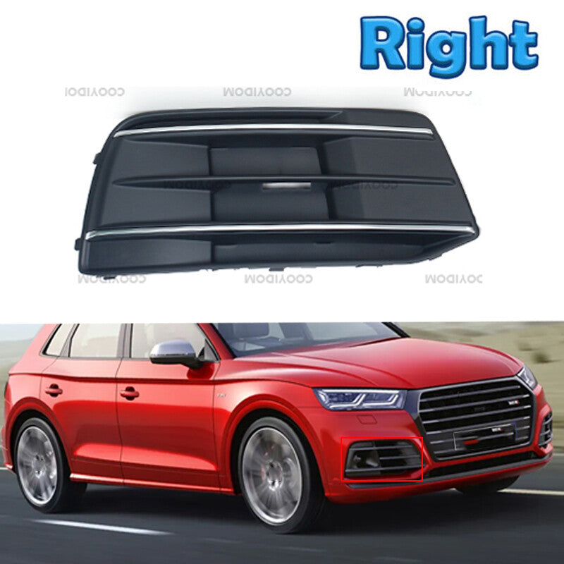 Right Front Bumper Grille Fog Light Cover For Car Fit for Audi Q5 SQ5 2018-2020