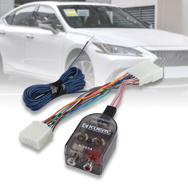 Add An Amplifier Adapter w/Amp Turn On Wire Fit select for Toyota for Lexus for Subaru for Scion