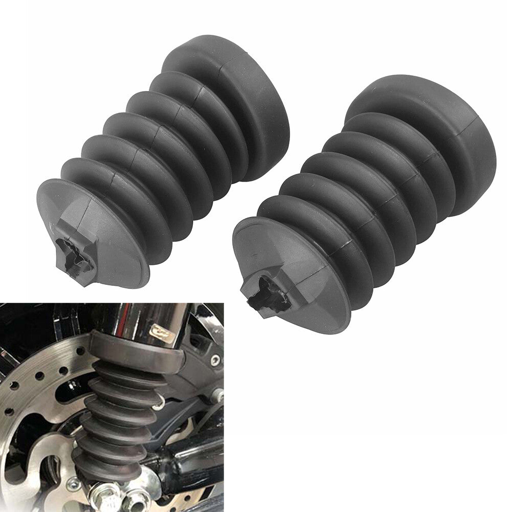 Rear Shock Boots Gaiter Fork Cover for Harley FLHR FLHT FLHX Gold Wing GL1200