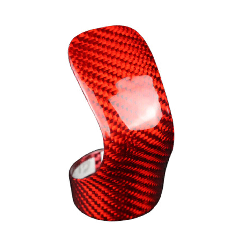 Red carbon fiber automotive gear shift knife cover trim for LEXUS IS for ES NX RX GS RC