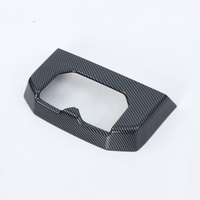 Carbon fiber rear cup holder trim frame, 1 piece, for Toyota Tenderloin 2022/2023.