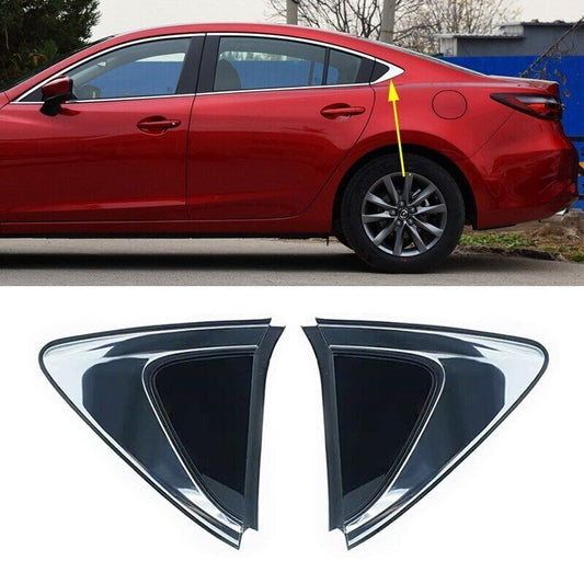 for Mazda 6 Atenza 2014-2020 1 Pair Rear Door Window Glass Triangle Trim Cover