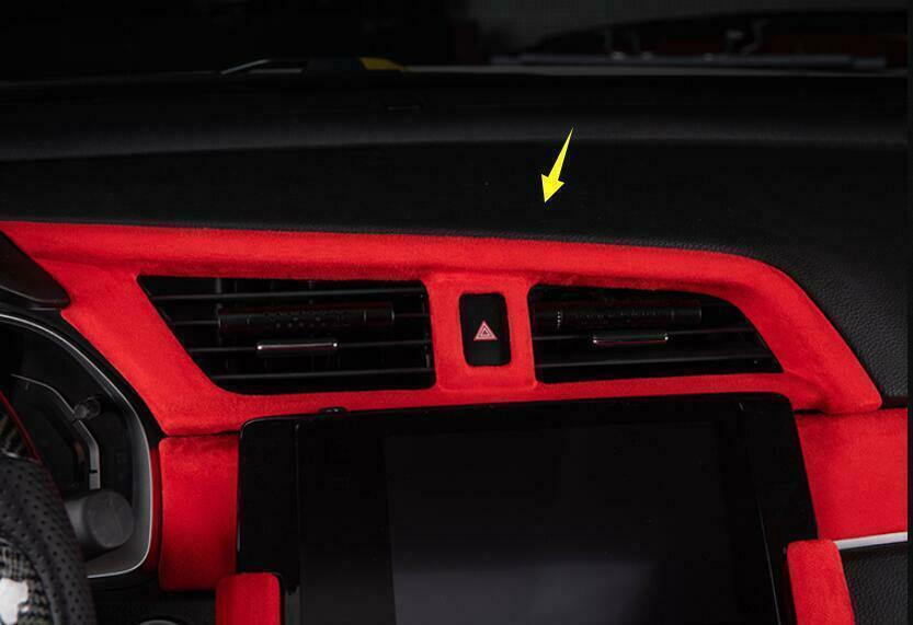 for Honda for Civic 2016-2021 ABS Red Dash Console AC Air Outlet Vent Cover Trim