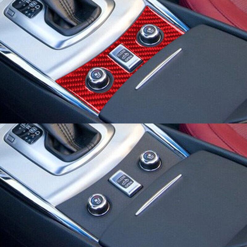 Middle Console for Seat Heating Panel Trim for infiniti G37 2010-13 Red Carbon Fiber