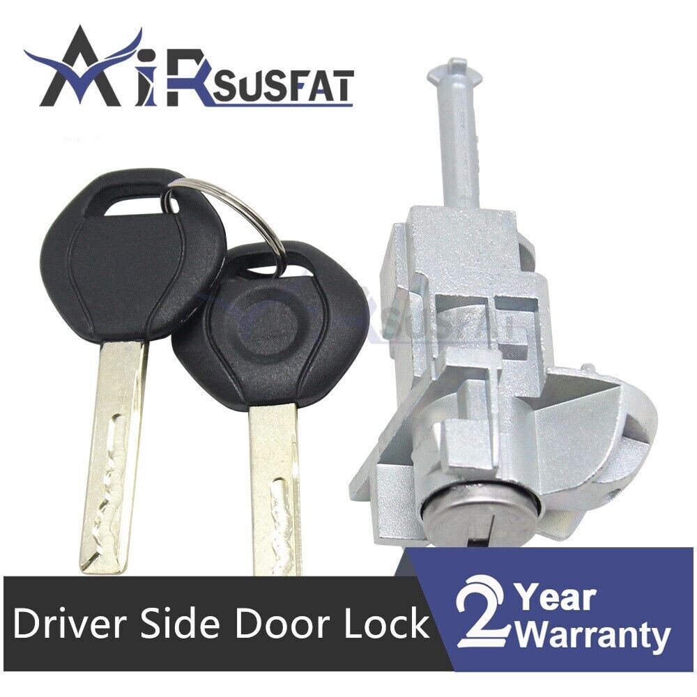 RH Driver Side Door Lock Cylinder Barrel 2 Keys for BMW E46 3 Series 1998-2007