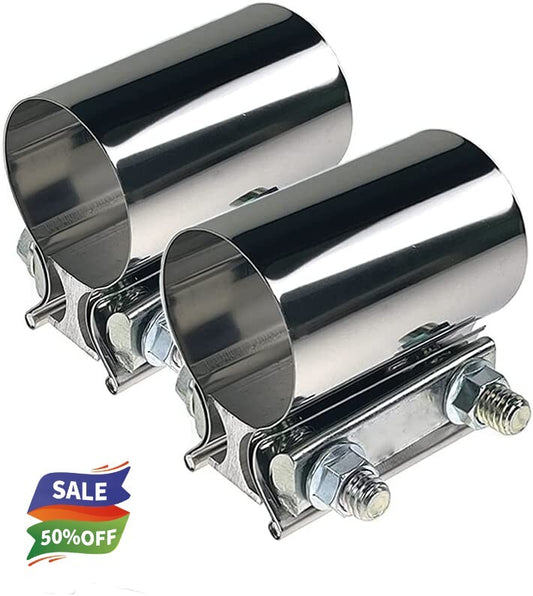 3.0-inch exhaust clip, push-button connector with clip coupler, 3-inch exhaust pipe
