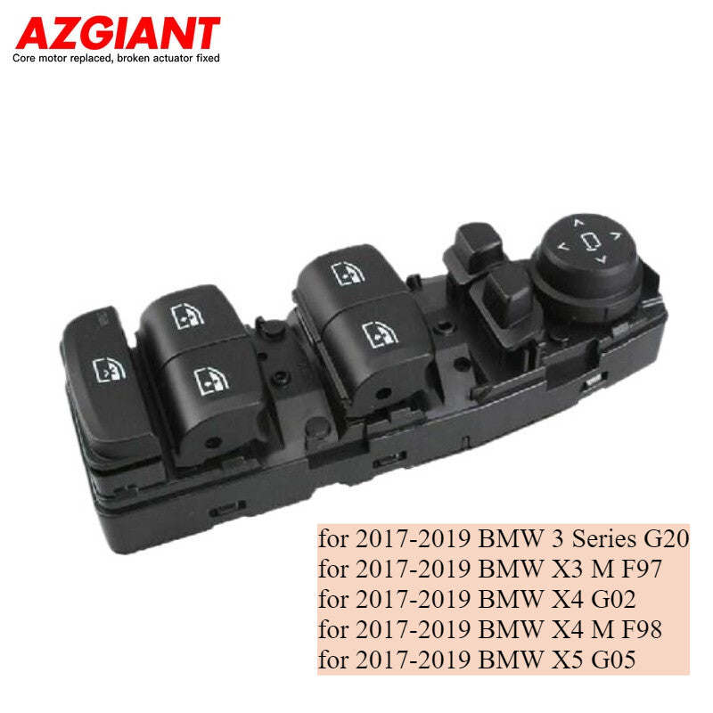 Front Left Driver Power Window Switch for 2017-2019 for BMW 3 Series / X3 / X4 / X5