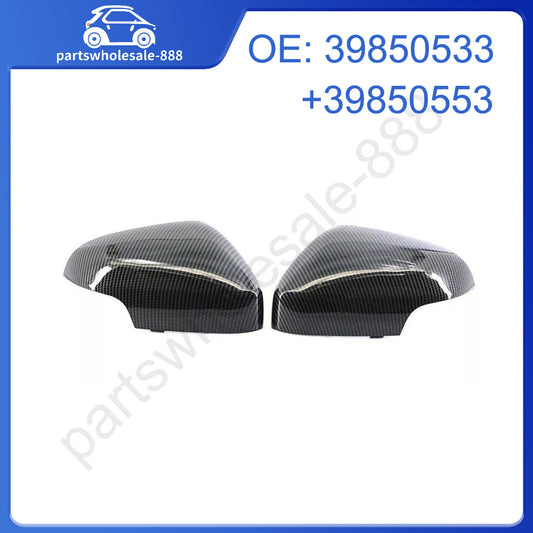 for Volvo C30 S40 S80 2007-2011 Carbon Fiber Look Replacement Mirror Cover Caps