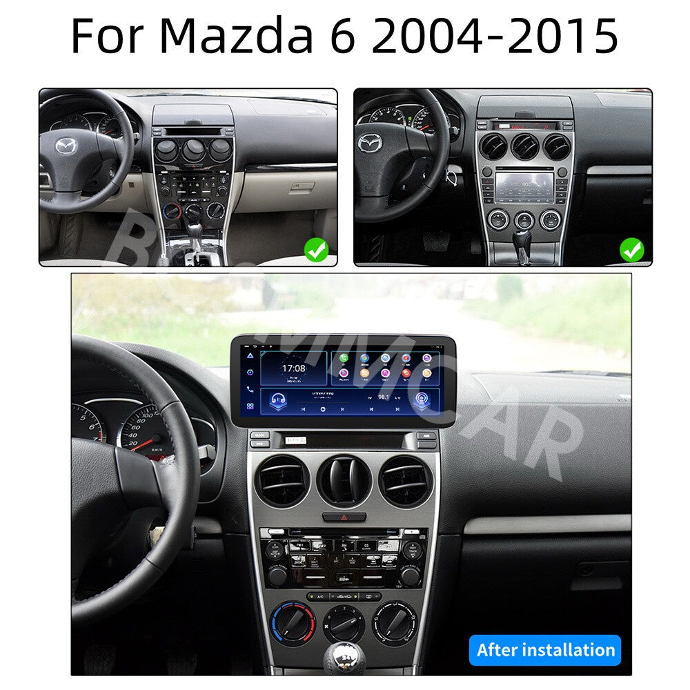 Car MP5 Player Bluetooth Touch Screen Stereo Radio GPS Fit for Mazda 6 2004-2015