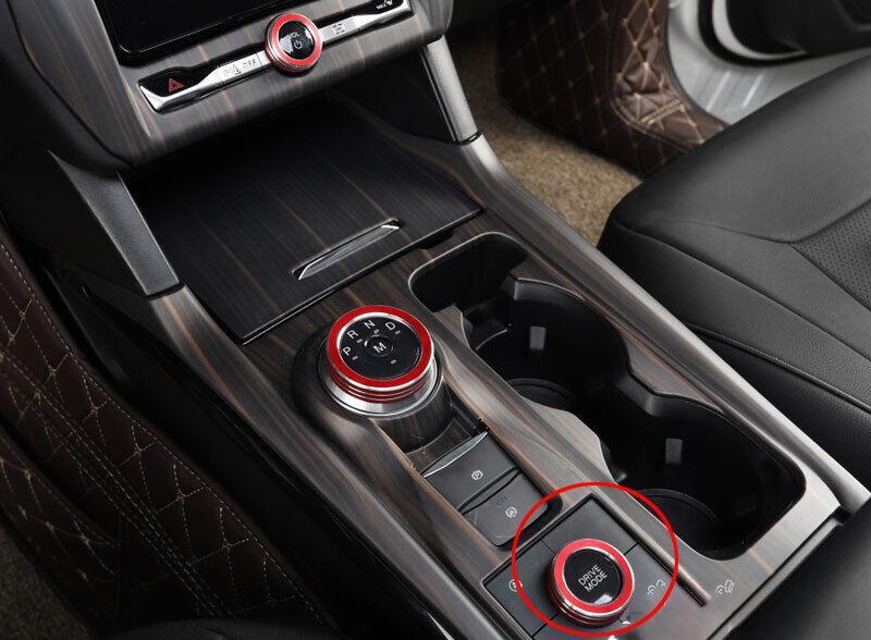 Driving Mode Switch Button Cover Ring for Ford Explorer 2020-2022 Red Aluminum