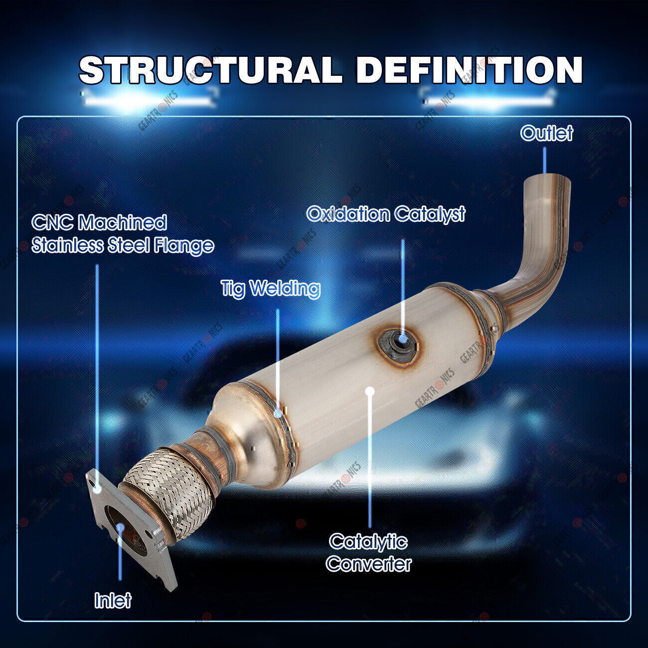 Catalytic Converter for Dodge Grand Caravan 3.3L 3.8L 2008 - 2010 Direct Fit
