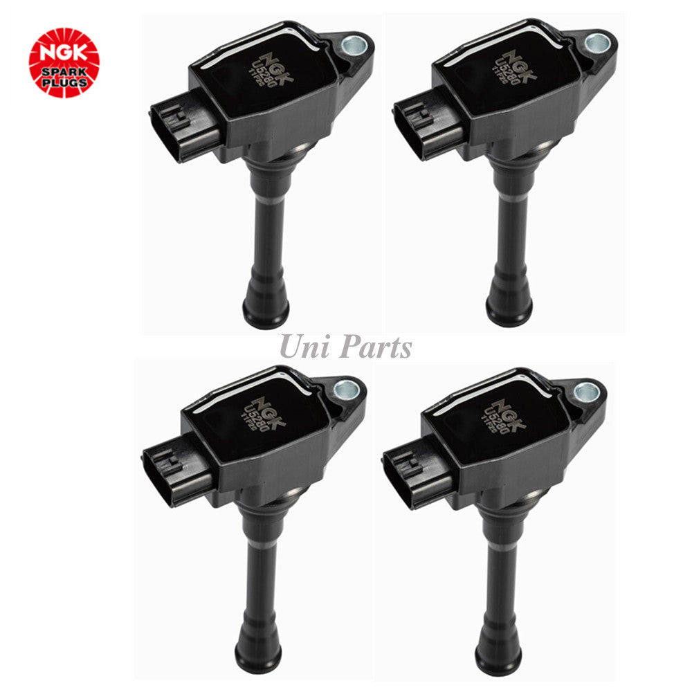 4-pack ignition coils 22448-1KT1A ( equipment manufacturer) suitable for Nissan Altima Sentra Rogue 1.8L and 2.5L engines.