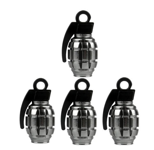 4-piece car tire valve cover rod air dust cover dustproof black stud for Peugeot