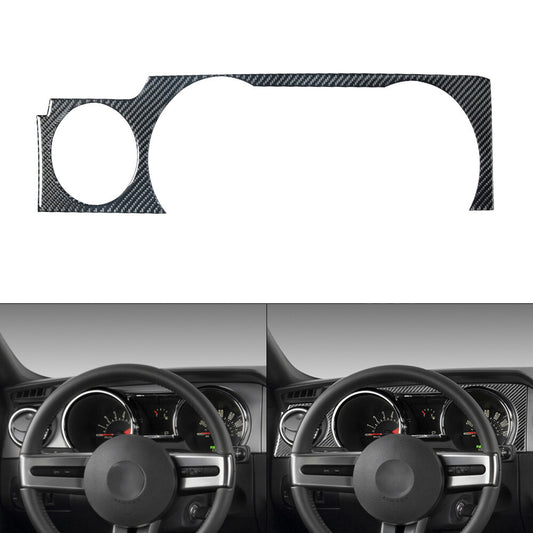 Carbon Fiber Console Speedmeter Surround Cover Trim for Ford for Mustang 2005-2009