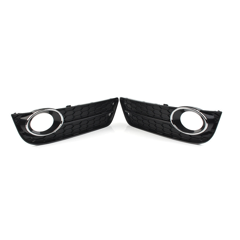 Left Front Bumper Fog Light Grille Cover With Chrome Ring for Audi A5 2008-2011