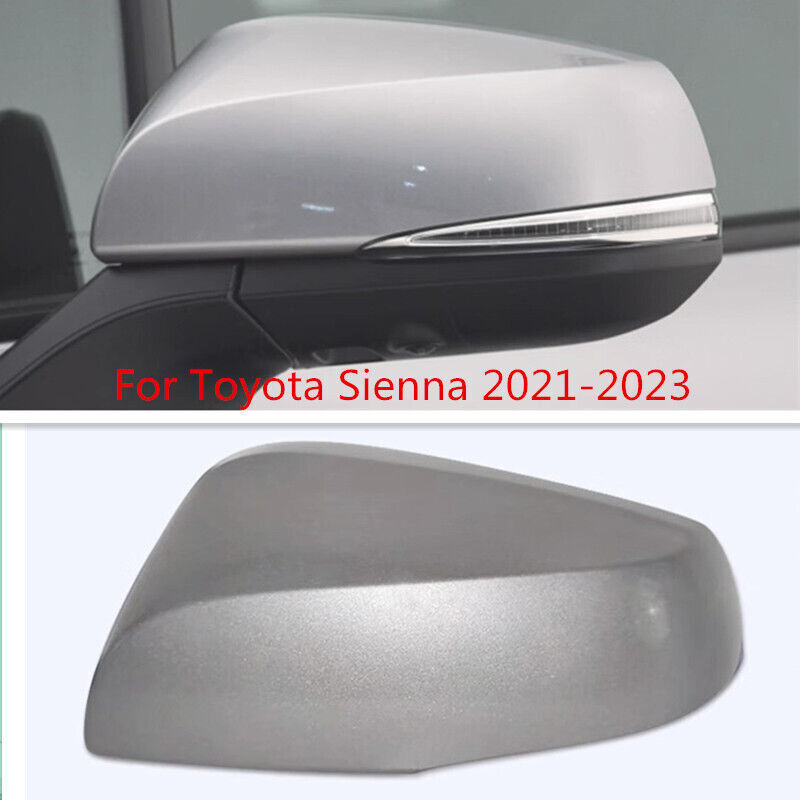 Silver LH Rearview Side Wing Mirror Shell Cover Cap for Toyota for Sienna 2021-2023