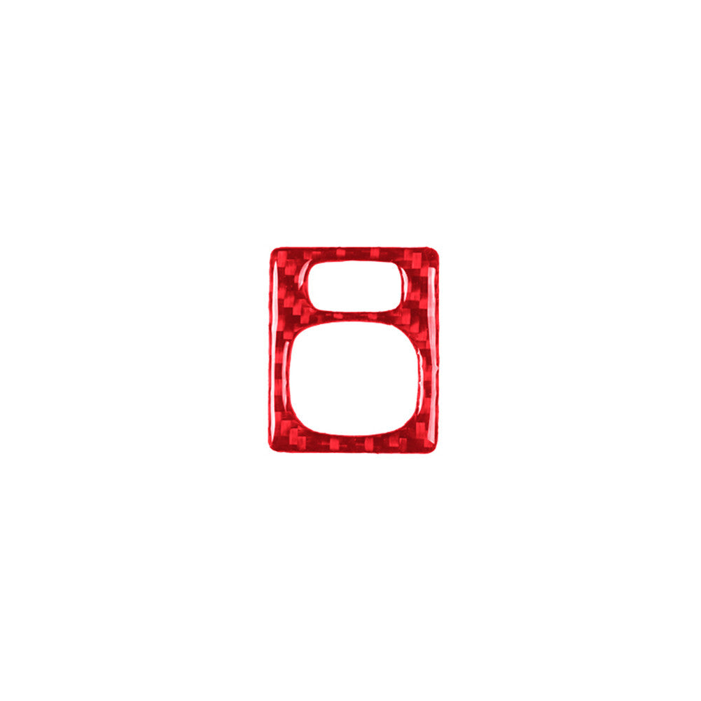 Red Rearview Mirror Control Button Trim Carbon Fiber for Toyota FJ Curiser 07-21
