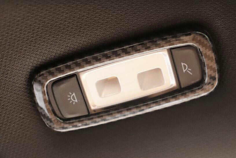 ABS Carbon Fiber 2PCS for BMW 5 Series 2018-2022 Rear Reading Light Cover Trim