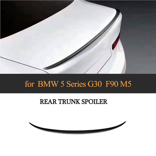 Carbon Fiber Rear Trunk Spoiler Boot Wing Lip for BMW G30/G38 530i F90 M5 18-19