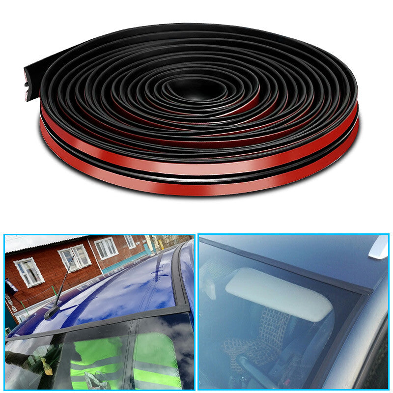 4Meters Rubber Car Roof Windshield Rear Window Trim Edge Moulding Sealing Strip