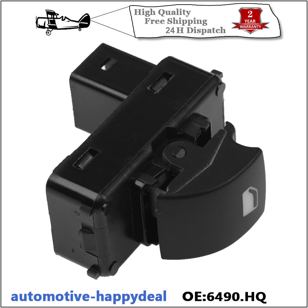2X for Peugeot Partner (2008-2015) Window Control Switch 4 Pin 6554.QL / 6490.HQ