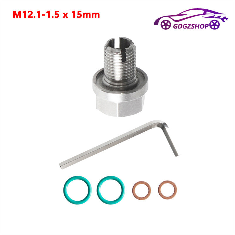 M12.1-1.5x15mm Oil Drain Plug Self Tapping Oil Pan Thread Repair Kit w/ O-Ring