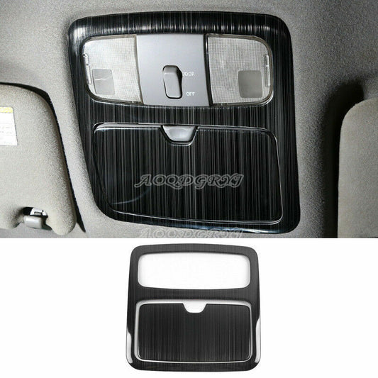 2p Black Roof Front Reading Light Lamp Trim Cover for Toyota Prado 120 2003-2009