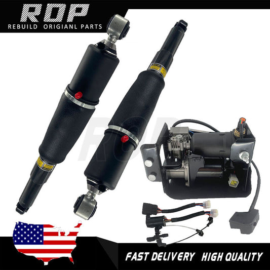 Rear Pair Air Suspension Shocks Compressor for Escalade Suburban Tahoe for Yukon