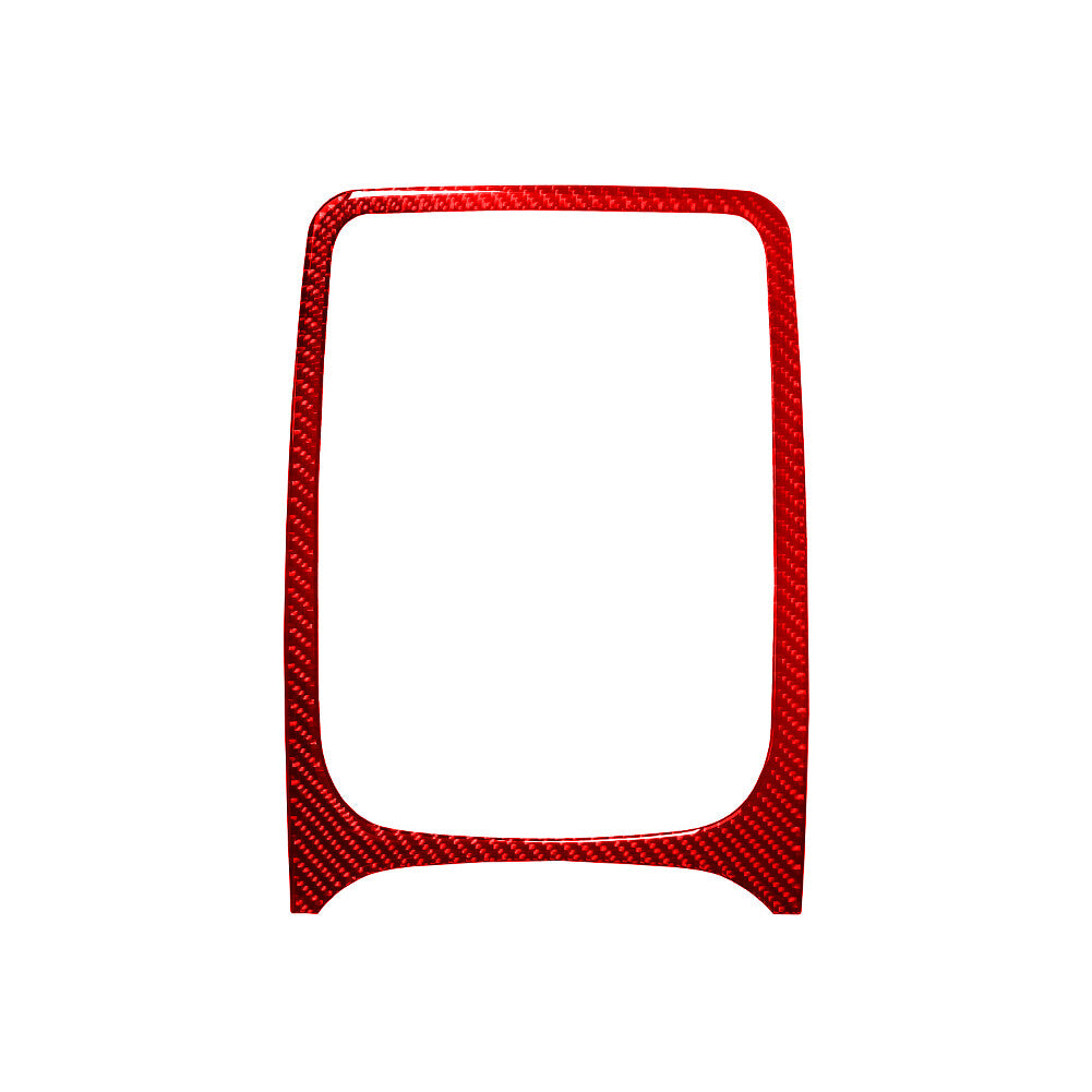 Red Carbon Fiber Radio Console Surround Trim for Dodge Durango 2014-2020 Type A