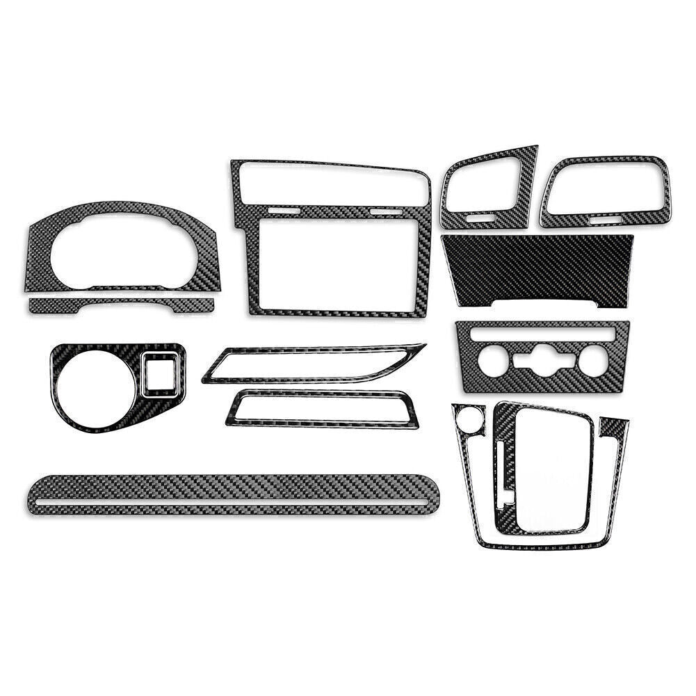 14Pcs Interior Dashboard Cover Trim Carbon Fiber for VW for Golf 7 GTI MK7 2014-2019