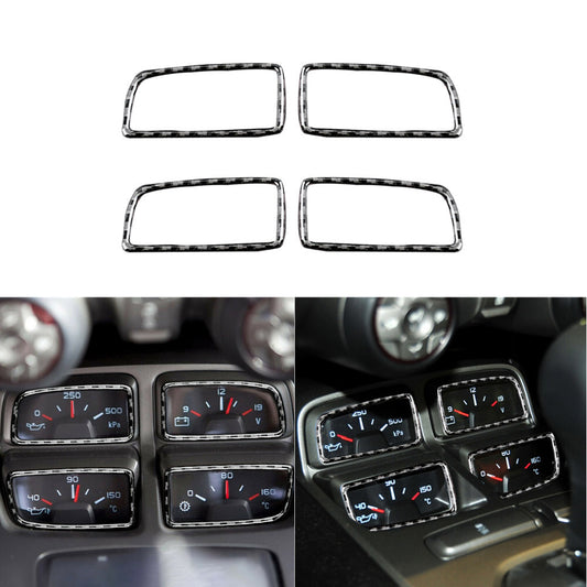 Carbon Fiber Oil Temperature Frame Cover Trim for Chevrolet Camaro 2010-2015