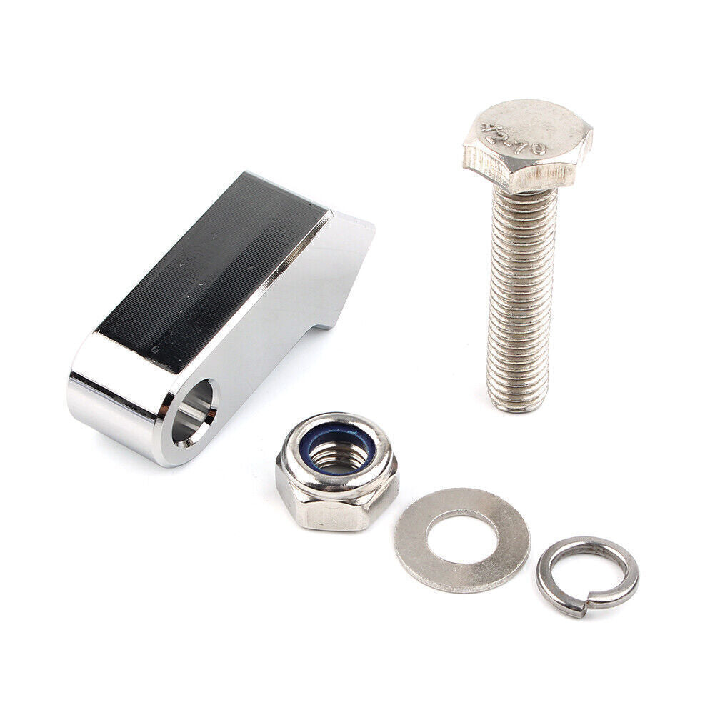 Headlight Mounting Block Bracket for Harley Custom Headlight Mount Kit Chrome
