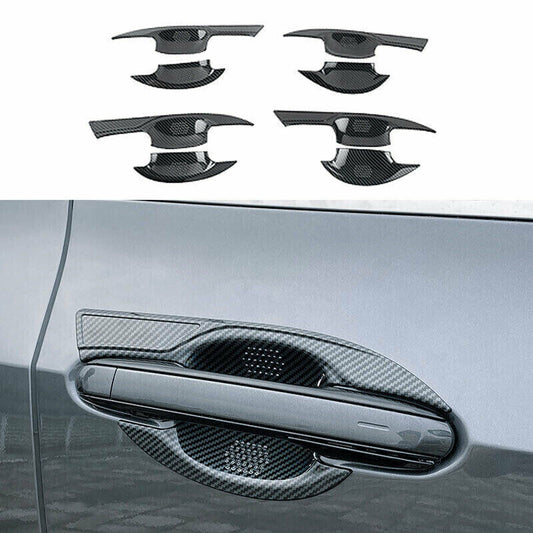 Carbon Fiber Car Door Handle Bowl Cover Trim for Lexus NX250 350 450h 2022-2023