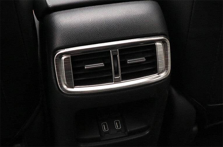 Rear Air Outlet Vent Frame Trim 1 for Honda CRV CR-V 2017-2022 Silver Titanium