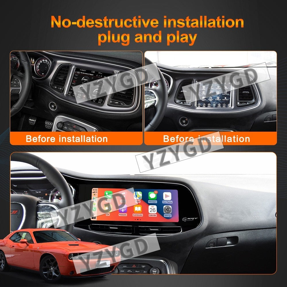 for Dodge for Challenger SRT Hellcat 2010-2024 Stereo 12.3Android CarPlay Car Radio