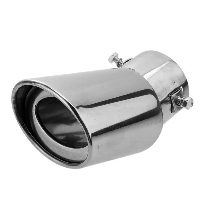 Universal Car Stainless Steel Chrome Round Exhaust Tail Muffler Tip 62mm Pipe