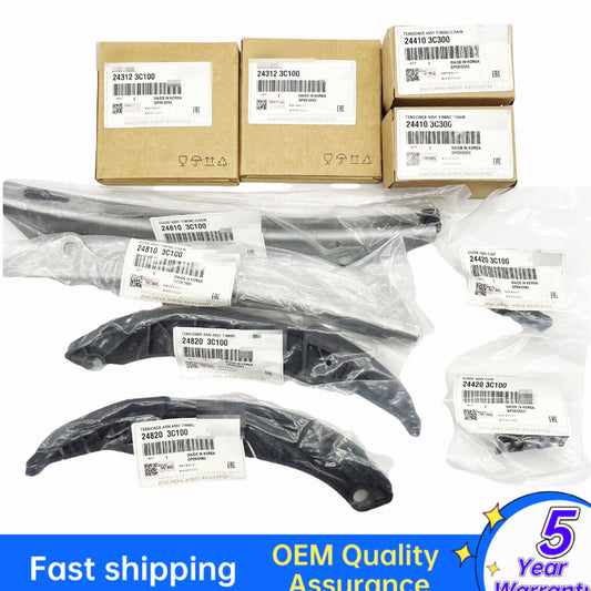 The new NTiming chain kit with tensioner is suitable for Hyundai and for Kia 3.3L, 3.5L, and 3.8L engines from 06-14.