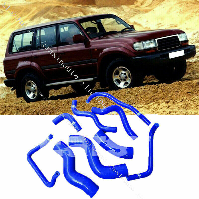 for Toyota for Land Cruiser LC/FZJ80 1991-1997 HPS Silicone Radiator+Heater Hose Kit