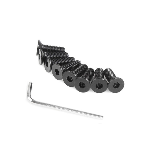 Steering Wheel Screw Kit countersunk Head 6 piece Black Fits Most Brand