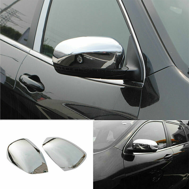 for Jeep Cherokee 2014-2021 Chrome Car Side Door Rearview Mirrors Cover Trim Cap