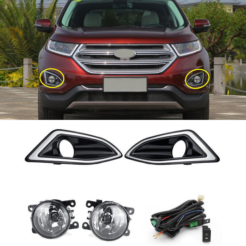 Front Bumper Harness Switch Kit Fog LightLamp For 2015 2016-2018 for Ford Edge Sport
