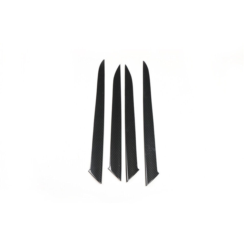 Inner Door Panel Cover Trim Interior Fit for Lexus RX 2016-20 Black Carbon Fiber