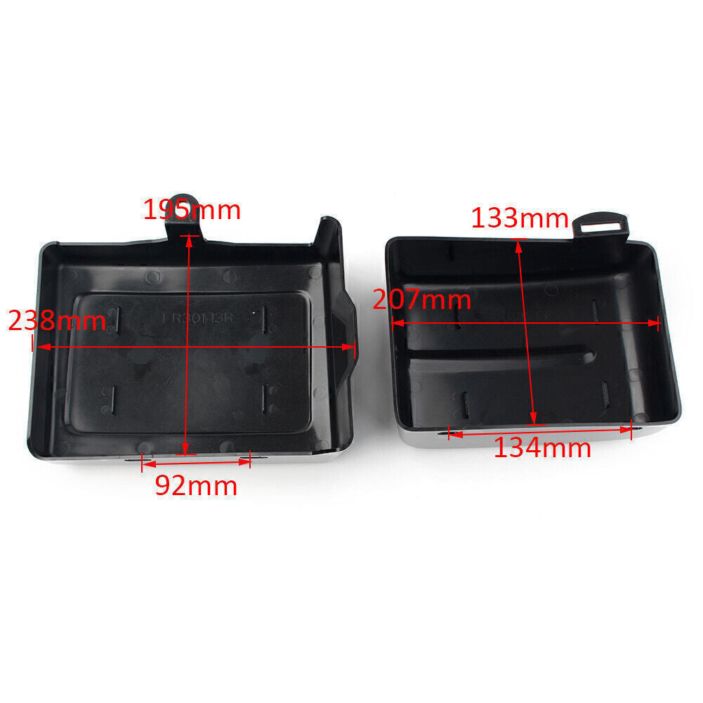 Black Battery Side Covers for Harley Dyna Fat Bob Street Bob Super Wide Glide