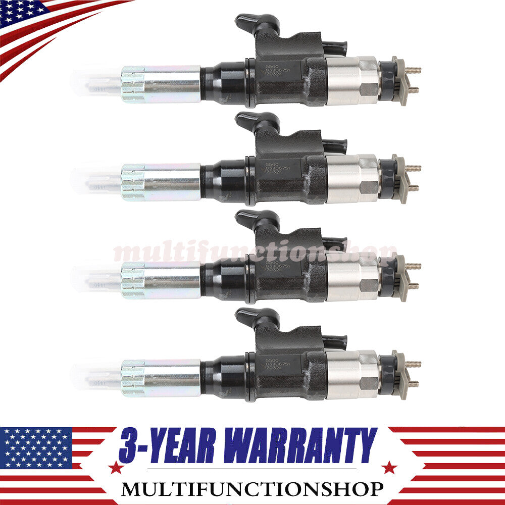 4Pcs Common Rail Injector for Isuzu 4HL1 6HL1 095000-5500 095000-5504