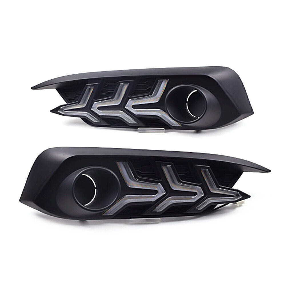 LED Daytime Running Light DRL Fog Lamp With Turn Signal Fit for Honda for Civic 2016-18