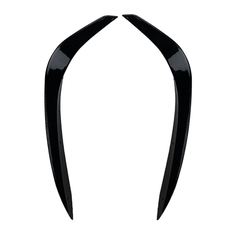 Black Front Bumper Fog light Spoiler Splitter Lip Fins for Mercedes-Benz W206