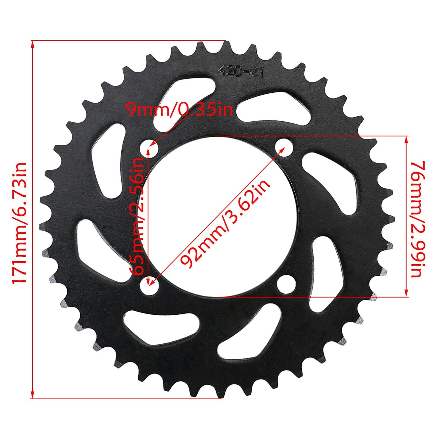 420 Chain + Front Rear Sprocket for ATV Pit Dirt Bike 110cc 125cc 150cc Atomik
