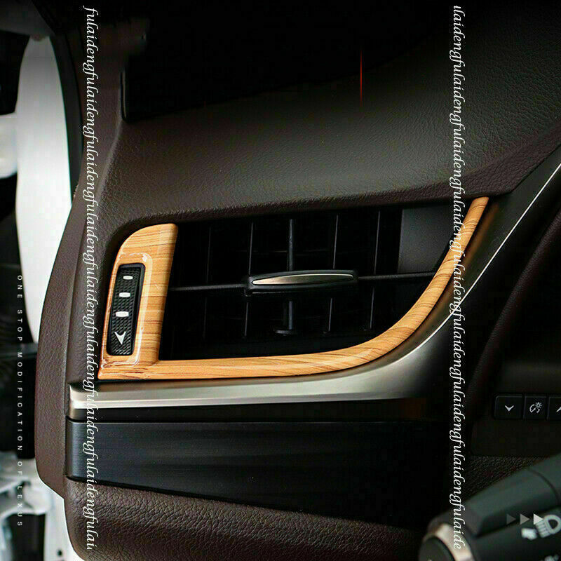 for Lexus ES350/300H 2019-2022 Wood Grain Dash Side Air Vent Outlet Cover Trims